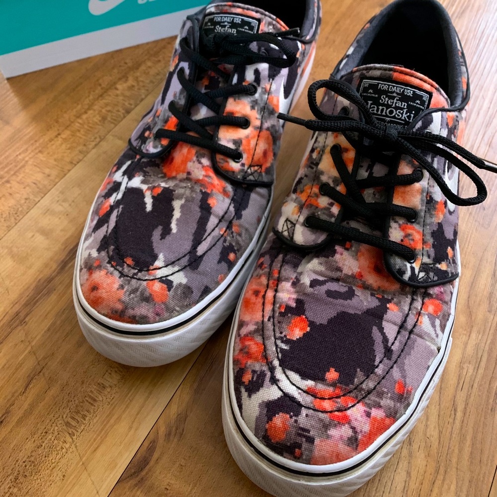 Nike Stefan Janoski Zoom Digi Floral Orange shoes